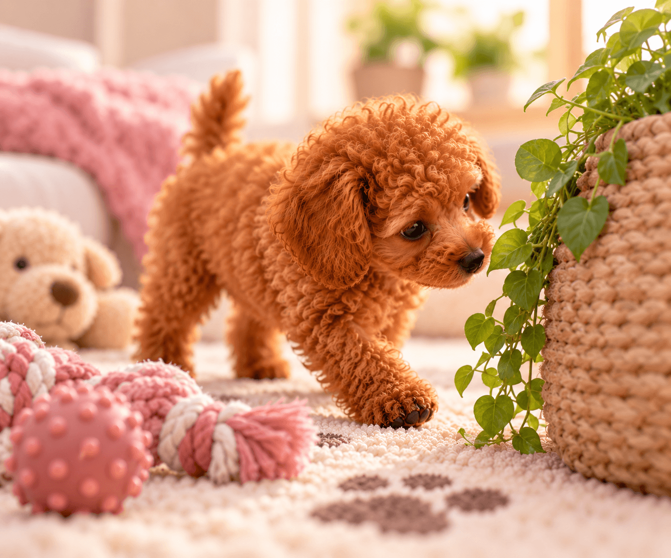Curious Puppy’s Cozy Exploration