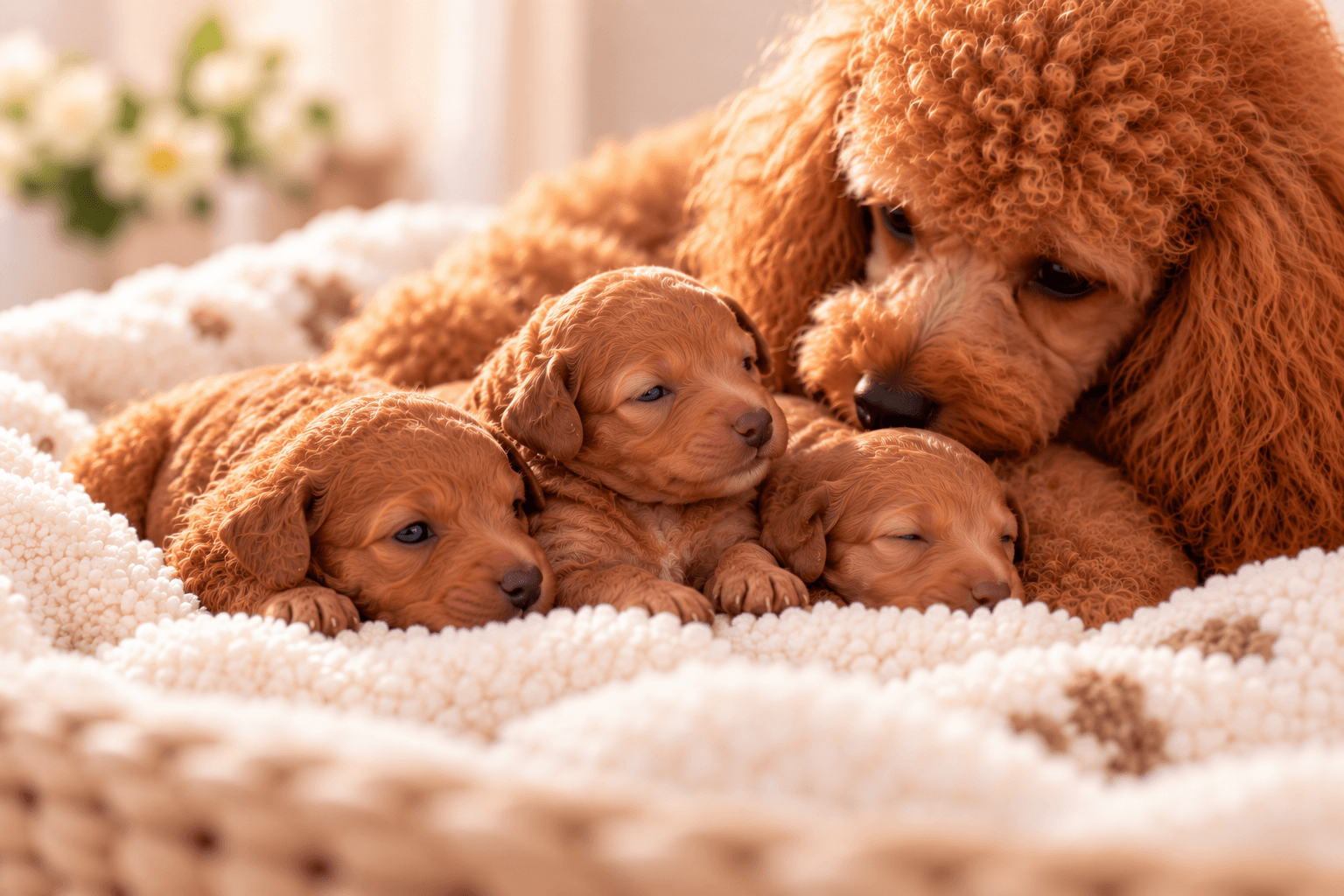 Cozy Poodle Family Nest