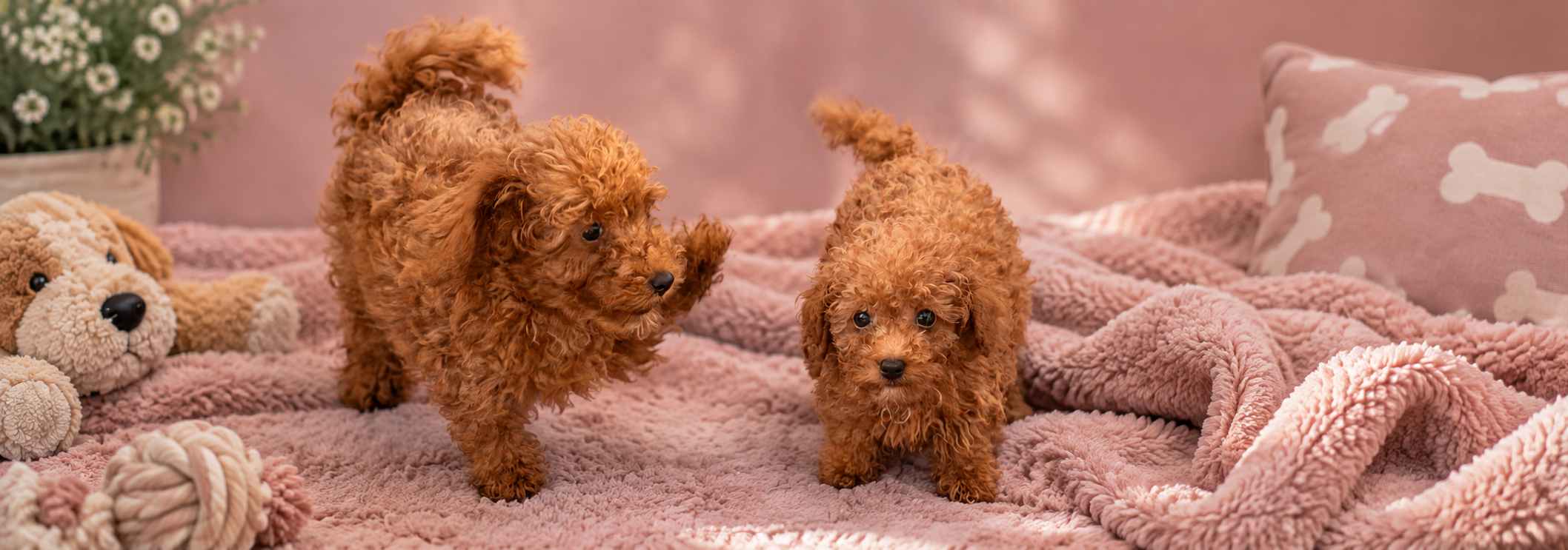 Toy poodle litter at Cheke's Kennel